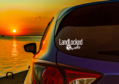 LandLocked Wake Decal - 6" wide x 3" high