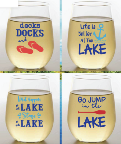 Lake Shatterproof Wine Glasses - 4 pk