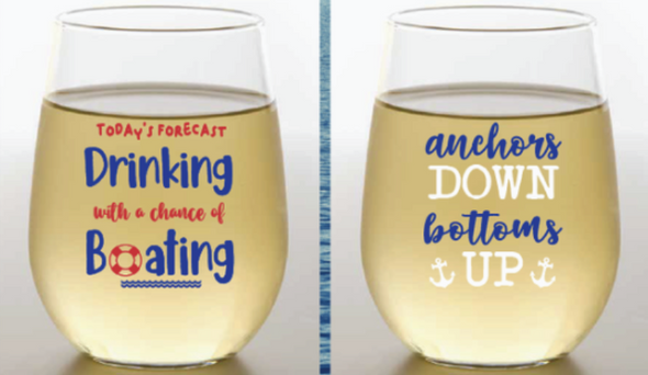 Boat Life Shatterproof Wine Glasses - 2 pk