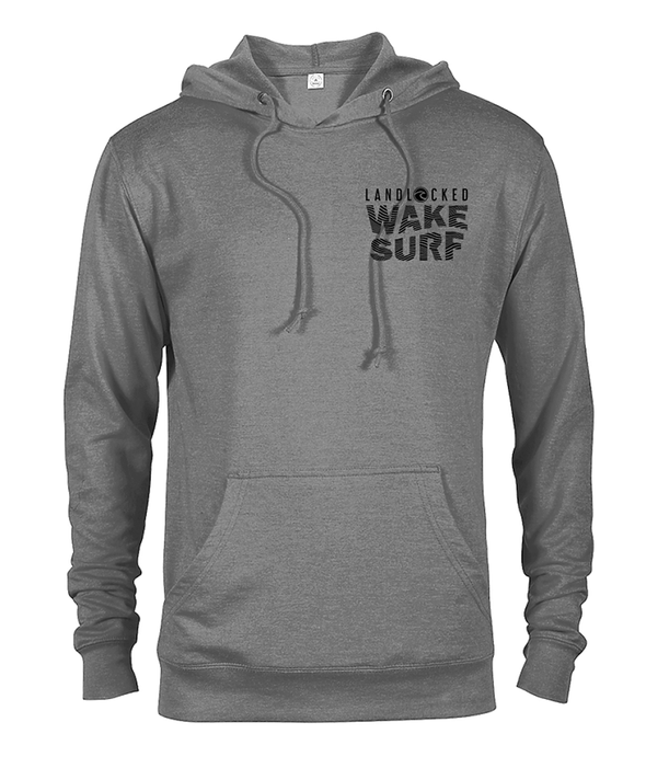 Wake Surf French Terry Hoodie - Black Ink