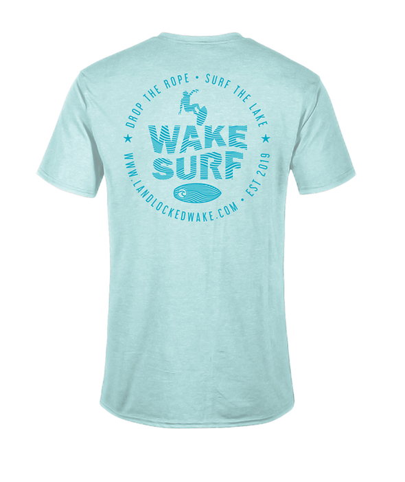 Wake Surf Tee - Teal Ink