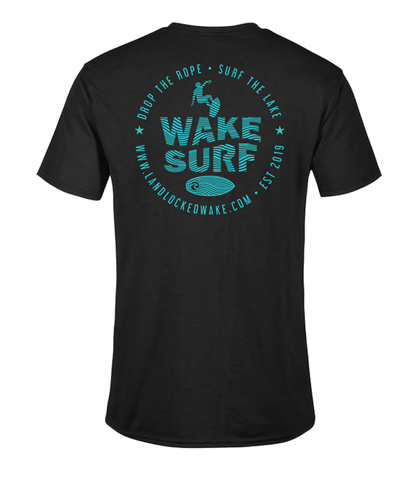 Wake Surf Tee - Teal Ink